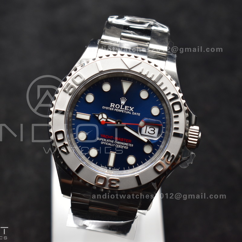 Yacht-Master 126622 Clean 1:1 Best Edition 904L Steel Blue Dial on SS Bracelet VR3235